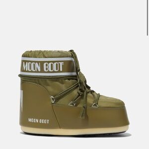 Moon Boot ICON LOW KHAKI NYLON BOOTS